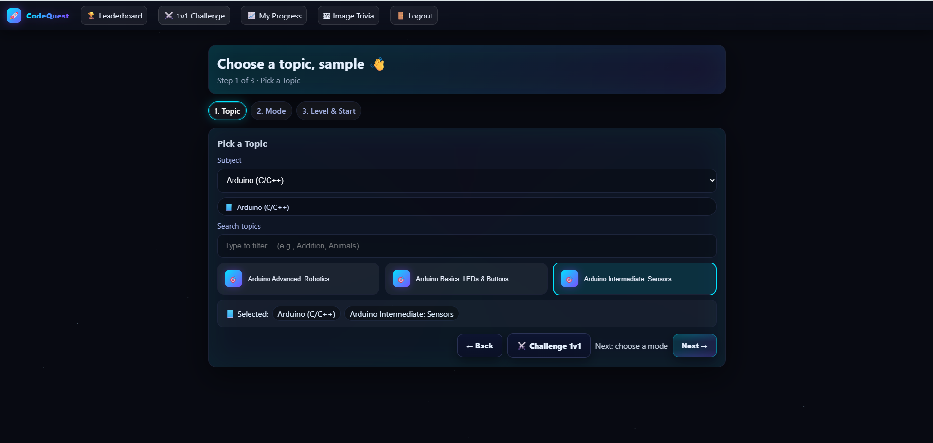 CODEQUEST CODING GAME